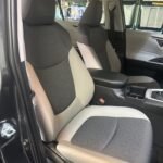 Beige and BLack Seat